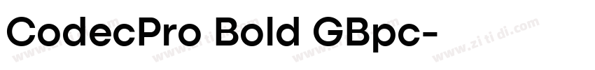 CodecPro Bold GBpc字体转换